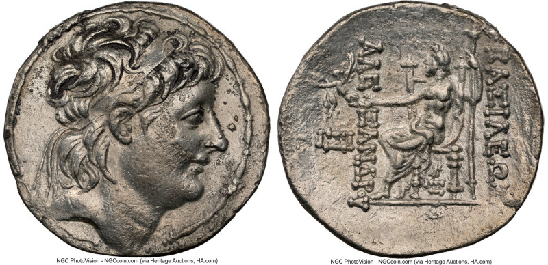 SELEUCID KINGDOM. Alexander II Zabinas (128-122 BC). AR tetradrachm (30mm, 15.68...