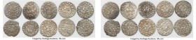 Cilician Armenia. Levon I 10-Piece Lot of Uncertified Trams ND (1198-1219) VF, Average size 22.2mm. Average weight 2.96gm. Sold as is, no returns. HID...