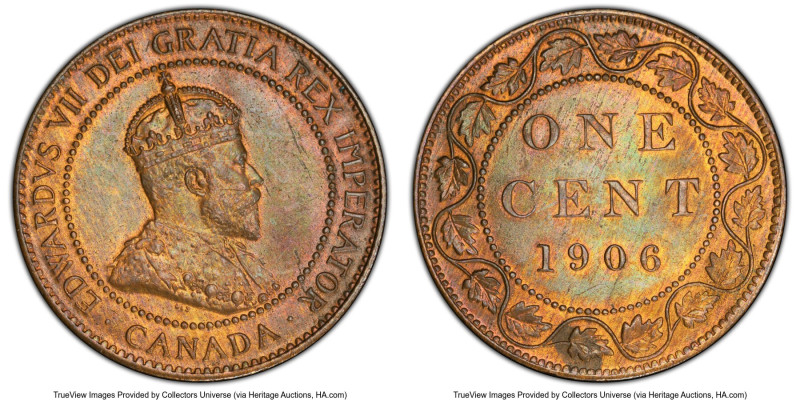 Edward VII Cent 1906 MS64 Brown PCGS, London mint, KM8. HID09801242017 © 2024 He...