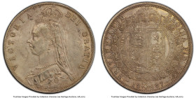 Victoria 1/2 Crown 1887 MS61 PCGS, KM764, S-3924. Jubilee head. HID09801242017 © 2024 Heritage Auctions | All Rights Reserved