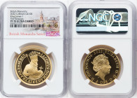 Elizabeth II gold Proof "King James I" 100 Pounds (1 oz) 2022 PR70 Ultra Cameo NGC, S-BMGA2. Mintage: 610. British Monarchs series. First Releases. Ac...