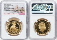 Elizabeth II gold Proof "King James I" 100 Pounds (1 oz) 2022 PR70 Ultra Cameo NGC, S-BMGA2. Mintage: 610. British Monarchs series. First Releases. Ac...