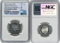 Charles III silver Proof "National Health Service - 75th Anniversary" 50 Pence 2023 PR69 Ultra Cameo NGC, Mintage: 4,260. First Releases. HID098012420...