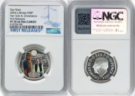 Charles III Pair of Certified "Han solo & Chewbacca" 50 Pence 2024 NGC, 1) silver Colorized Proof 50 Pence - PR70 Ultra Cameo, Mintage: 12,510. 2) cop...