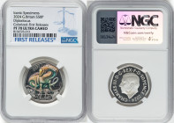 Charles III silver Colorized Proof "Diplodocus" 50 Pence 2024 PR70 Ultra Cameo NGC, Mintage: 5,210. Dinosaurs: Iconic Specimens series. First Releases...