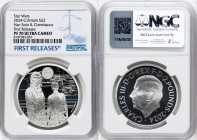 Charles III silver Proof "Han Solo & Chewbacca" 2 Pounds (1 oz) 2024 PR70 Ultra Cameo NGC, Mintage: 3,010. Star Wars series. First Releases. HID098012...