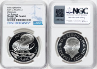 Charles III silver Proof "Diplodocus" 2 Pounds (1 oz) 2024 PR69 Ultra Cameo NGC, Mintage: 2,010. Dinosaurs: Iconic Specimens series. First Releases. H...