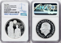 Charles III silver Proof "Han Solo & Chewbacca" 5 Pounds (2 oz) 2024 PR69 Ultra Cameo NGC, Mintage: 760. Star Wars series. First Releases. HID09801242...