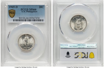 USA Administration 20 Centavos 1945-D MS66 PCGS, Denver mint, KM182. Mint bloom luster with champagne tone. HID09801242017 © 2024 Heritage Auctions | ...
