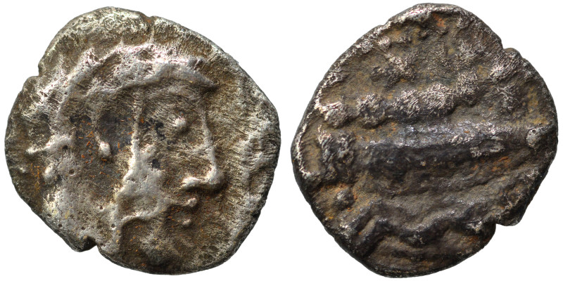 PHOENICIA. Arados. Uncertain king. Circa 400-384 BC. 1/16 Shekel (silver, 0.73 g...