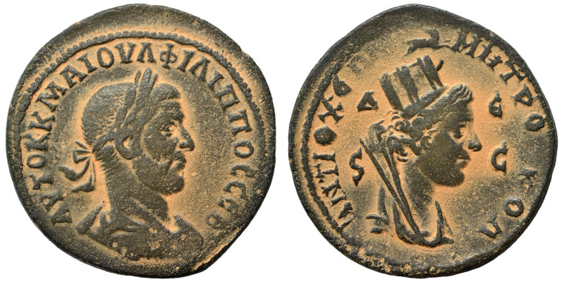 SYRIA, Seleucis and Pieria. Antioch. Philip I, 244-249. Ae (bronze, 19.08 g, 31 ...