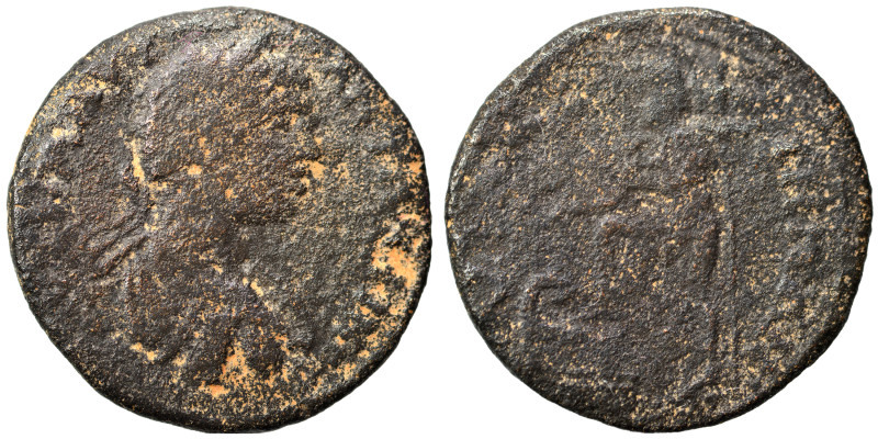 MYSIA. Adramyteum. Elagabalus, 218-222. Ae (bronze, 6.57 g, 25 mm). ΑΥΤ Κ Μ ΑΥΡ ...