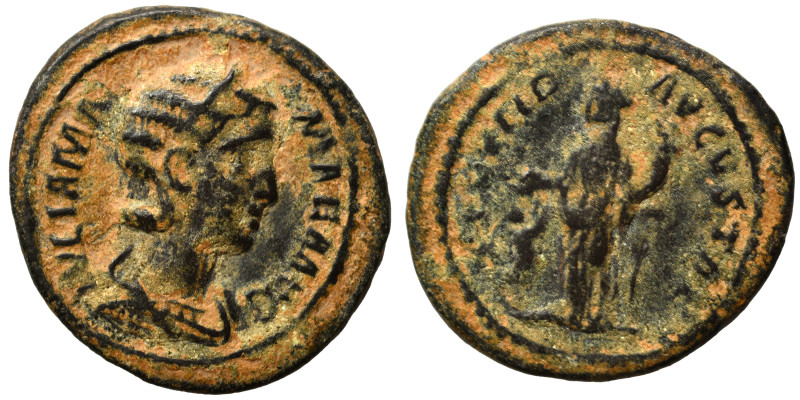 Julia Mamaea, Augusta, 222-235. Limes denarius (bronze, 3.84 g, 21 mm). IVLIA MA...