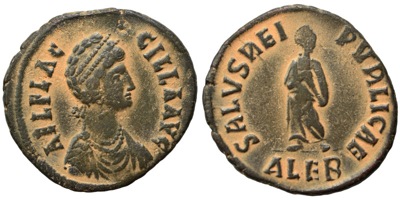 Aelia Flacilla, 383-386. Ae (bronze, 5.24 g, 24 mm), Alexandria. AEL FLAC-CILLA ...