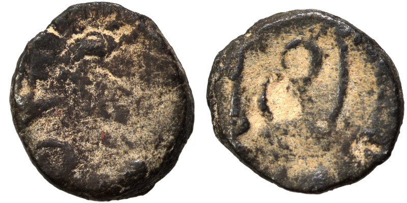 Aelia Zenonis, Augusta, 475-476. Nummus (bronze, 0.95 g, 9 mm). struck under Bas...