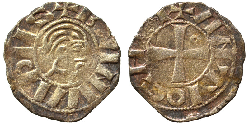 CRUSADERS. Principality of Antioch. Bohémond III, 1149-1163. Denier (silver, 0.9...