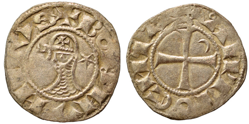 CRUSADERS. Principality of Antioch. Bohémond III, 1163-1201. Denier (silver, 1.0...