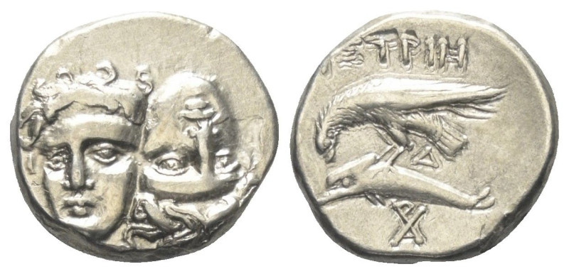 Moesia Inferior. Istros.

 Drachme (Silber). Um 340 - 313 v. Chr.
Vs: Zwei ju...