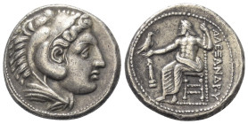 Königreich Makedonien. Alexander III. der Große (336 - 323 v. Chr.).

 Tetradrachme (Silber). Ca. 336 - 323 v. Chr. Amphipolis.
Vs: Kopf des jugend...