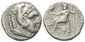 Königreich Makedonien. Alexander III. der Große (336 - 323 v. Chr.).

 Tetradrachme (Silber). Ca. 336 - 323 v. Chr. Amphipolis.
Vs: Kopf des jugend...