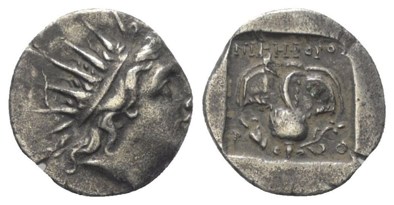 Inseln vor Karien. Rhodos.

 Drachme (Silber). Ca. 88 - 85 v. Chr.
Vs: Kopf d...