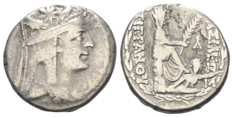 Königreich Armenien. Tigranes II. (ca. 95 - 56 v. Chr.).

 Tetradrachme (Silbe...