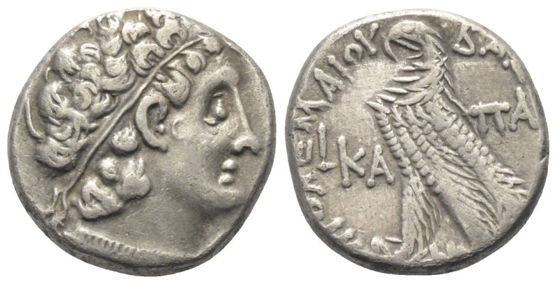 Ptolemäisches Königreich. Ptolemaios X. (101 - 88 v. Chr.).

 Tetradrachme (Si...