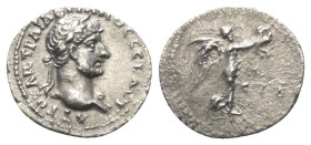 Kappadokien. Kaisareia (Caesarea). Hadrianus (117 - 138 n. Chr.).

 Hemidrachme (Silber). 119 / 120 n. Chr. (Jahr 3).
Vs: Büste mit Lorbeerkranz re...