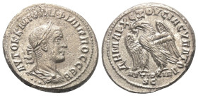 Seleukis und Pierien. Antiochia am Orontes. Philippus II. (247 - 249 n. Chr.).

 Tetradrachme (Billon). 248 - 249 n. Chr.
Vs: Büste des Philippus I...