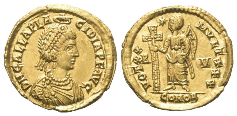 Galla Placidia (421 - 450 n. Chr.).

 Solidus (Gold). 426 - 430 n. Chr. Ravenn...