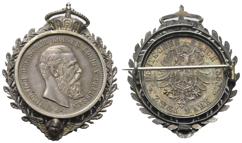 Kaiserreich. Preußen. Friedrich III. (1888).

 2 Mark (Silber). 1888 A. Berlin...