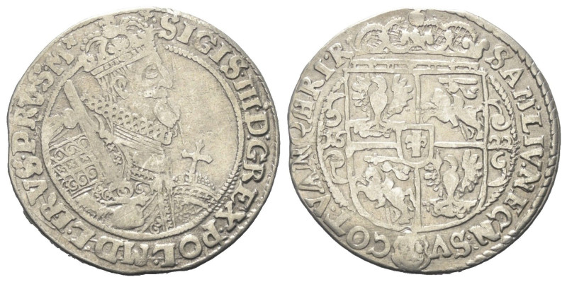 Polen. Danzig - Freie Stadt. Sigismund III. Wasa (1587 - 1632).

 Ort (Silber)...