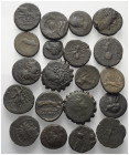 Griechische Münzen - Lots.


Unter anderem: Pergamon (Mysien) / verschiedene Herrscher (Königreich der Seleukiden).

Lot (20 Stück): Bronze; 4. -...