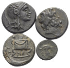 Griechische Münzen - Lots.


Unter anderem: Pergamon (Mysien) / Aigeai (Aiolis).

Lot (4 Stück): Bronze; 4. - 1. Jhdt. v. Chr.

Fast sehr schön...