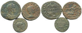 Provinzialrömische Münzen - Lots.


Kappadokien / Koile-Syrien.

Lot (3 Stück): Bronze; 3. Jhdt. n. Chr.

Fast sehr schön - sehr schön.

Verk...