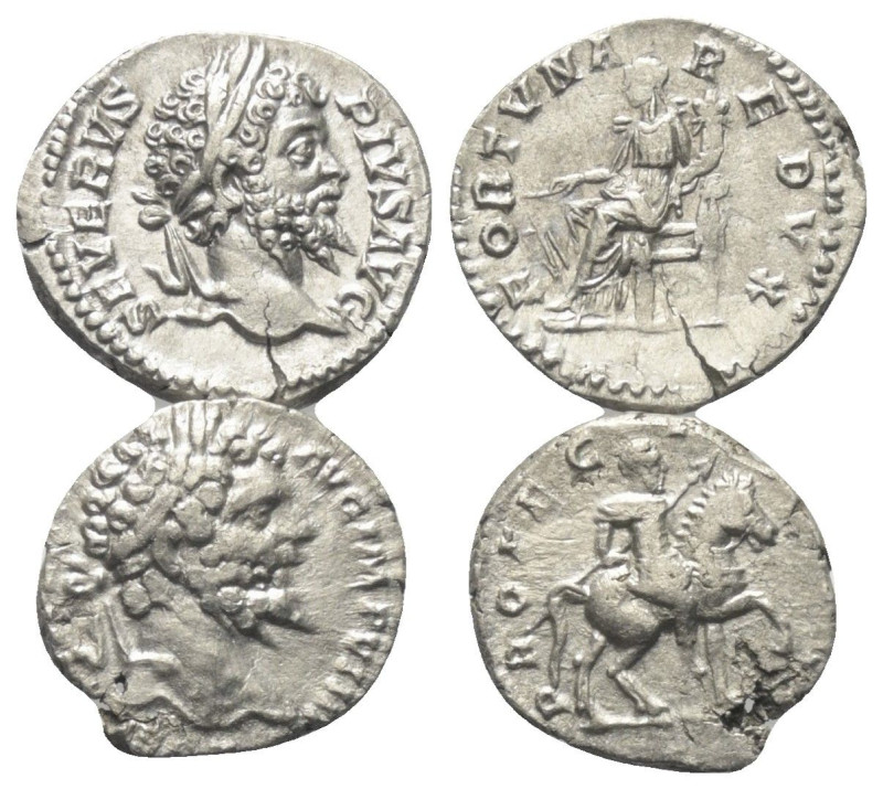 Römische Münzen - Lots. Kaiserzeit.


Lot (2 Stück, Silber): Denare des Septi...