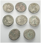 Römische Münzen - Lots. Kaiserzeit.


Lot (8 Stück, Billon): Antoniniane des Gallienus (253 - 268 n. Chr.).

Meist sehr schön.

Verkauft wie be...