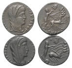 Römische Münzen - Lots. Kaiserzeit.


Lot (2 Stück, Bronze): Folles des Constantinus I. (307 - 337 n. Chr.) - Konsekrationsprägung.

Fast vorzügl...