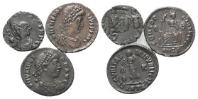 Römische Münzen - Lots. Kaiserzeit.


Lot (3 Stück, Bronze): Folles des Valens (364 - 378 n. Chr.) und Theodosius I. (379 - 395 n. Chr.). Dazu eine...