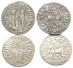 Mittelalter - Lots.

Kilikisches Armenien.
Hetoum I. - König (1226 - 1270).

Lot (2 Stück, Silber): Tram (Silber). Ohne Jahr.
Vs: 'Durch den Wil...