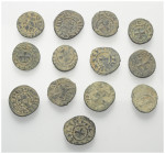 Mittelalter - Lots.


Kilikisches Armenien.
Levon III. (1301 - 1307) und Levon IV (1320-1342).

Lot (13 Stück, Kupfer): Pogh.

Zeno 108295 und...
