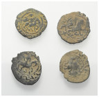 Mittelalter - Lots.


Kilikisches Armenien.
Gosdantin IV. (1362 - 1373) und post-Roupen.

Lot (4 Stück, Kupfer): Pogh.

Zeno 25469 und 117696....