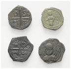 Mittelalter - Lots.


Kreuzfahrer - Fürstentum Antiochia.
Tancred (1101 - 1103 und 1104 - 1112).

Lot (4 Stück, Kupfer): Follis.

Sehr schön....