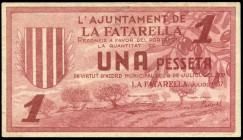 La Fatarella (Tarragona). 1 peseta. (Montaner-633c). EBC+. Est...15,00.