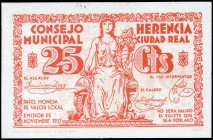 Herencia (Ciudad Real). 25 céntimos. (Montaner-no cita). SC-. Est...15,00.