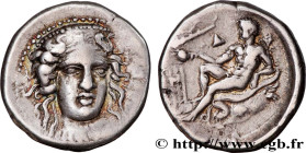 BRUTTIUM - CROTON
Type : Nomos, statère ou didrachme 
Date : c. 400-325 AC. 
Mint name / Town : Bruttium, Crotone 
Metal : silver 
Diameter : 22  mm
O...