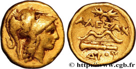 MACEDONIA - MACEDONIAN KINGDOM - ALEXANDER III THE GREAT
Type : Quart de statère d’or 
Date : c. 330-323 
Mint name / Town : Macédoine, Amphipolis 
Me...