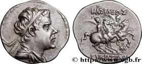 BACTRIA - BACTRIAN KINGDOM - EUCRATIDES I
Type : Drachme 
Date : c. 150 AC. 
Mint name / Town : Atelier incertain 
Metal : silver 
Diameter : 18  mm
O...