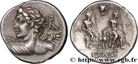 CAESIA
Type : Denier 
Date : 112-111 AC. 
Mint name / Town : Rome 
Metal : silver 
Millesimal fineness : 950  ‰
Diameter : 20  mm
Orientation dies : 6...