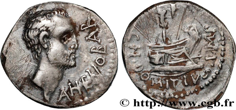 DOMITIUS AHENOBARBUS
Type : Denier 
Date : 41 AC. 
Mint name / Town : Grèce 
Met...